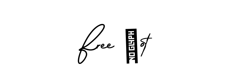 Similarly AmerikaSignatureDemo-Regular is the best handwritten signature design. Signature creator online .You can use it as an online autograph creator for name Free ßot. Free ßot signature style 3 images and pictures png