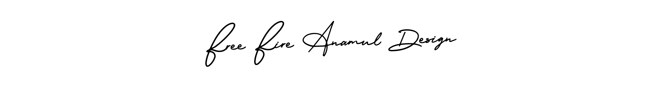 How to Draw Free Fire Anamul Design signature style? AmerikaSignatureDemo-Regular is a latest design signature styles for name Free Fire Anamul Design. Free Fire Anamul Design signature style 3 images and pictures png