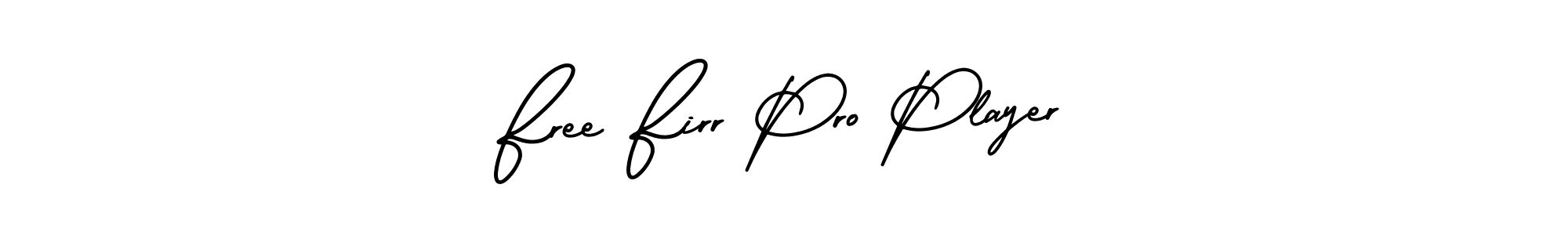 Make a beautiful signature design for name Free Firr Pro Player. With this signature (AmerikaSignatureDemo-Regular) style, you can create a handwritten signature for free. Free Firr Pro Player signature style 3 images and pictures png