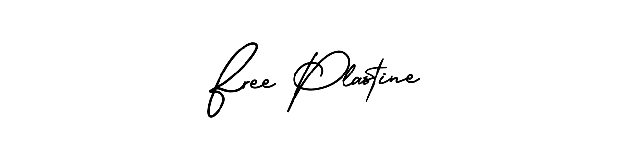 Design your own signature with our free online signature maker. With this signature software, you can create a handwritten (AmerikaSignatureDemo-Regular) signature for name Free Plastine. Free Plastine signature style 3 images and pictures png