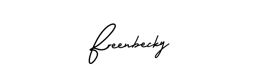 Once you've used our free online signature maker to create your best signature AmerikaSignatureDemo-Regular style, it's time to enjoy all of the benefits that Freenbecky name signing documents. Freenbecky signature style 3 images and pictures png
