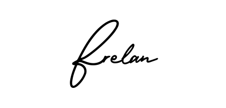 Best and Professional Signature Style for Frelan. AmerikaSignatureDemo-Regular Best Signature Style Collection. Frelan signature style 3 images and pictures png