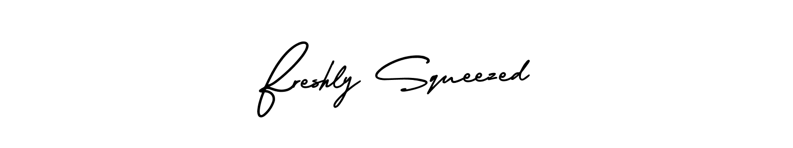 Check out images of Autograph of Freshly Squeezed name. Actor Freshly Squeezed Signature Style. AmerikaSignatureDemo-Regular is a professional sign style online. Freshly Squeezed signature style 3 images and pictures png
