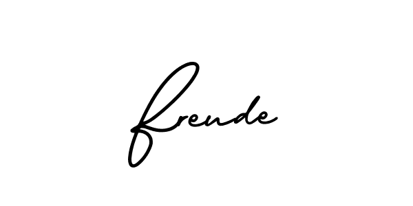 Make a short Freude signature style. Manage your documents anywhere anytime using AmerikaSignatureDemo-Regular. Create and add eSignatures, submit forms, share and send files easily. Freude signature style 3 images and pictures png