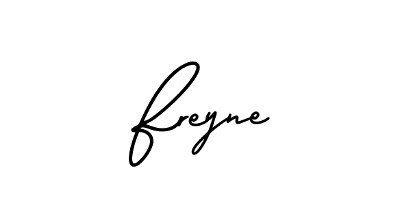 How to make Freyne signature? AmerikaSignatureDemo-Regular is a professional autograph style. Create handwritten signature for Freyne name. Freyne signature style 3 images and pictures png