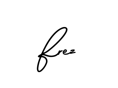 Create a beautiful signature design for name Frez. With this signature (AmerikaSignatureDemo-Regular) fonts, you can make a handwritten signature for free. Frez signature style 3 images and pictures png