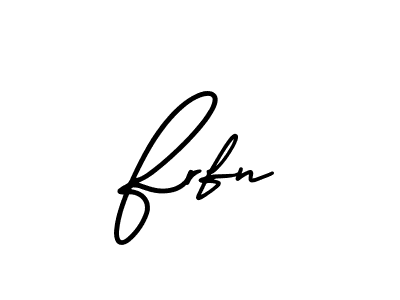 How to make Frfn name signature. Use AmerikaSignatureDemo-Regular style for creating short signs online. This is the latest handwritten sign. Frfn signature style 3 images and pictures png
