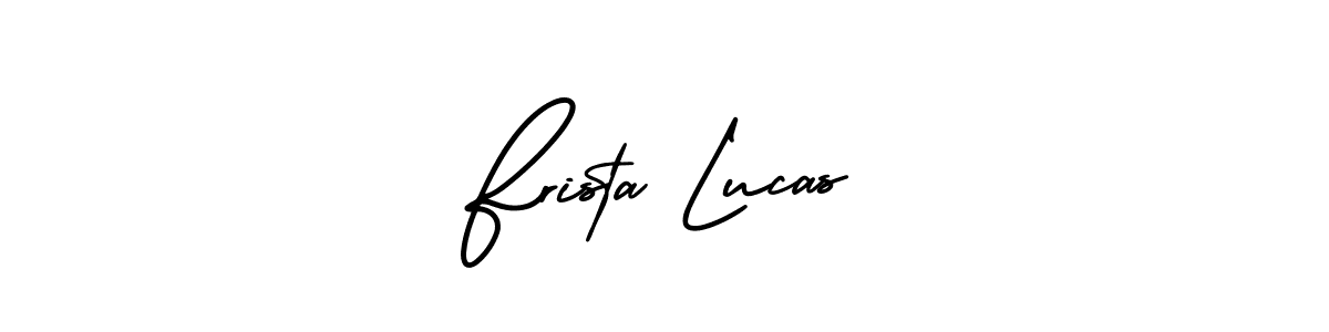 Also You can easily find your signature by using the search form. We will create Frista Lucas name handwritten signature images for you free of cost using AmerikaSignatureDemo-Regular sign style. Frista Lucas signature style 3 images and pictures png