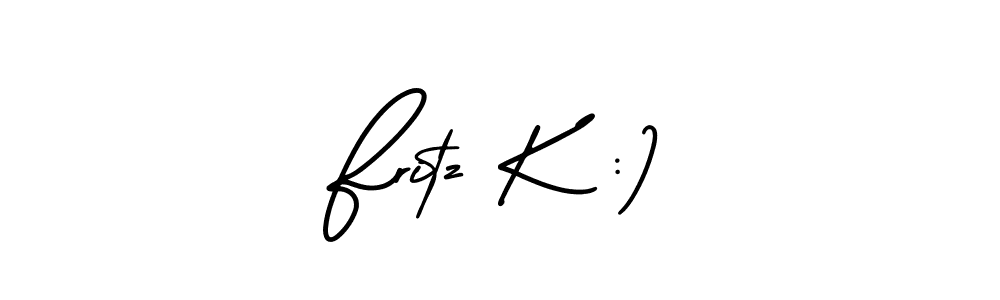 Make a beautiful signature design for name Fritz K :). Use this online signature maker to create a handwritten signature for free. Fritz K :) signature style 3 images and pictures png