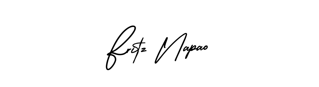 Create a beautiful signature design for name Fritz Napao. With this signature (AmerikaSignatureDemo-Regular) fonts, you can make a handwritten signature for free. Fritz Napao signature style 3 images and pictures png