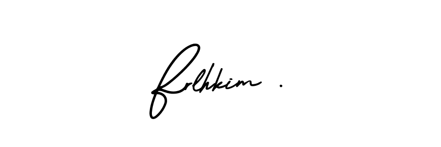 How to Draw Frlhkim . signature style? AmerikaSignatureDemo-Regular is a latest design signature styles for name Frlhkim .. Frlhkim . signature style 3 images and pictures png