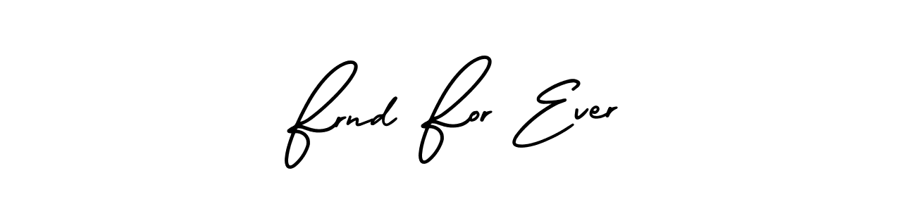 How to Draw Frnd For Ever signature style? AmerikaSignatureDemo-Regular is a latest design signature styles for name Frnd For Ever. Frnd For Ever signature style 3 images and pictures png