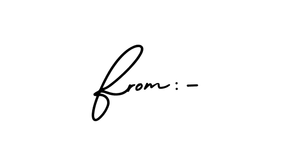 Make a beautiful signature design for name From:-. Use this online signature maker to create a handwritten signature for free. From:- signature style 3 images and pictures png