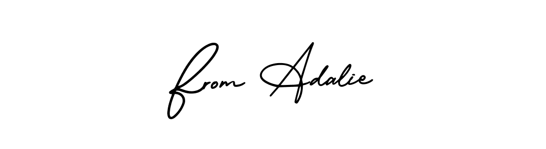 Create a beautiful signature design for name From Adalie. With this signature (AmerikaSignatureDemo-Regular) fonts, you can make a handwritten signature for free. From Adalie signature style 3 images and pictures png