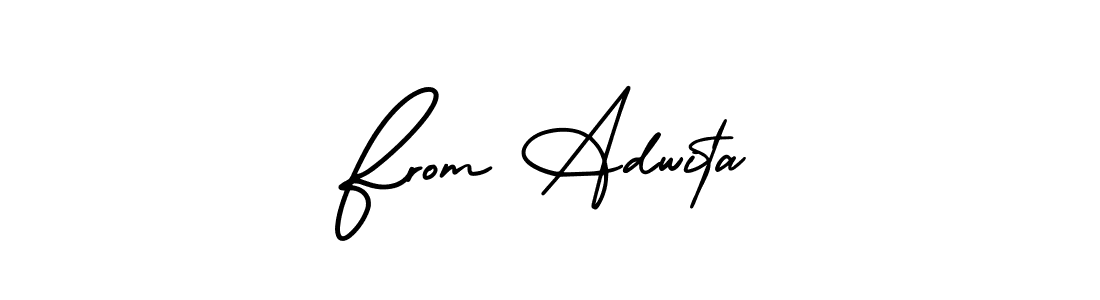 Make a beautiful signature design for name From Adwita. With this signature (AmerikaSignatureDemo-Regular) style, you can create a handwritten signature for free. From Adwita signature style 3 images and pictures png