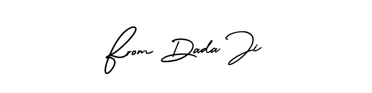 How to make From Dada Ji name signature. Use AmerikaSignatureDemo-Regular style for creating short signs online. This is the latest handwritten sign. From Dada Ji signature style 3 images and pictures png