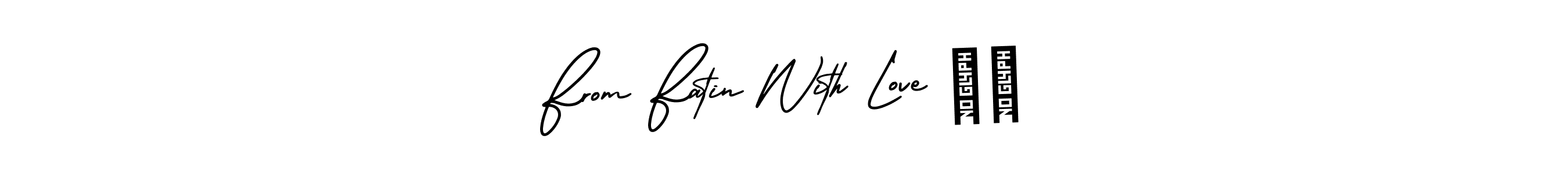 Design your own signature with our free online signature maker. With this signature software, you can create a handwritten (AmerikaSignatureDemo-Regular) signature for name From Fatin With Love ❤️. From Fatin With Love ❤️ signature style 3 images and pictures png