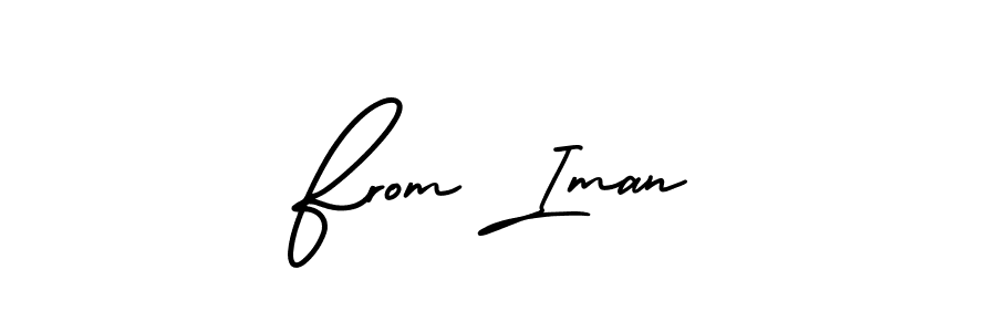 This is the best signature style for the From Iman name. Also you like these signature font (AmerikaSignatureDemo-Regular). Mix name signature. From Iman signature style 3 images and pictures png