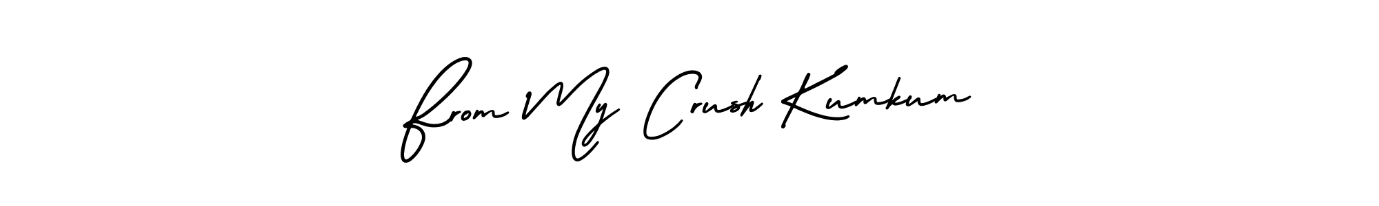How to make From My Crush Kumkum signature? AmerikaSignatureDemo-Regular is a professional autograph style. Create handwritten signature for From My Crush Kumkum name. From My Crush Kumkum signature style 3 images and pictures png