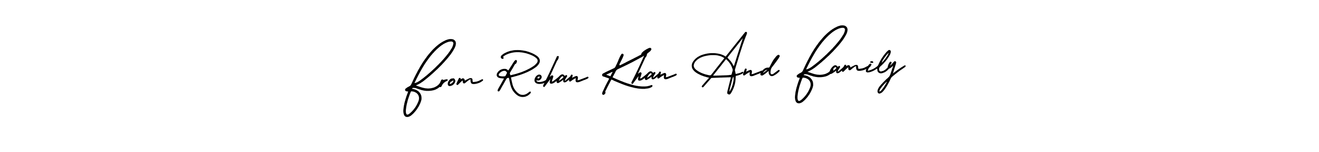 if you are searching for the best signature style for your name From Rehan Khan And Family. so please give up your signature search. here we have designed multiple signature styles  using AmerikaSignatureDemo-Regular. From Rehan Khan And Family signature style 3 images and pictures png