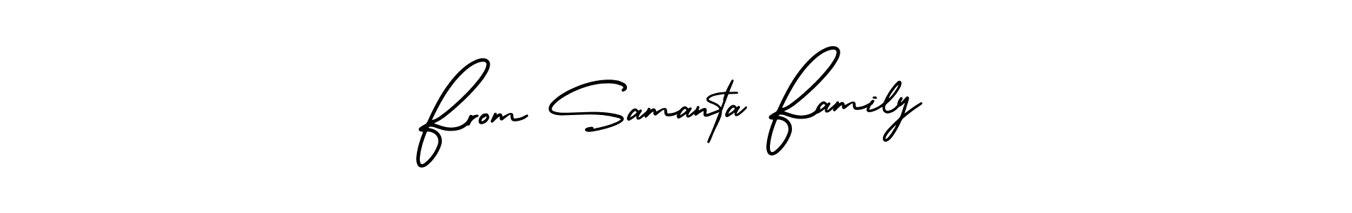 Best and Professional Signature Style for From Samanta Family. AmerikaSignatureDemo-Regular Best Signature Style Collection. From Samanta Family signature style 3 images and pictures png