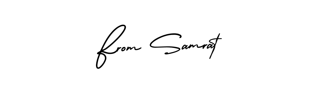 if you are searching for the best signature style for your name From Samrat. so please give up your signature search. here we have designed multiple signature styles  using AmerikaSignatureDemo-Regular. From Samrat signature style 3 images and pictures png