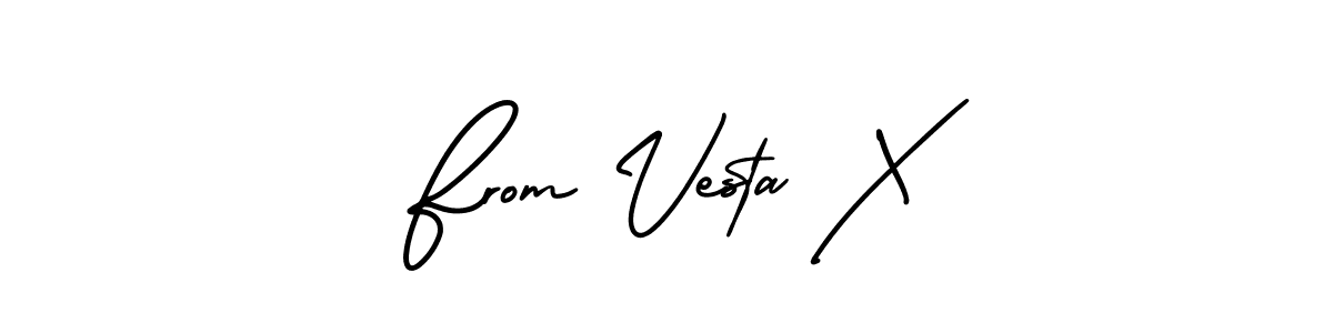 if you are searching for the best signature style for your name From Vesta X. so please give up your signature search. here we have designed multiple signature styles  using AmerikaSignatureDemo-Regular. From Vesta X signature style 3 images and pictures png