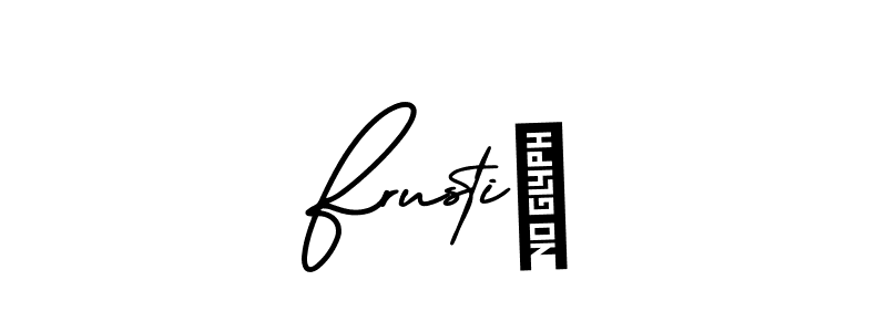 How to Draw Frustiè signature style? AmerikaSignatureDemo-Regular is a latest design signature styles for name Frustiè. Frustiè signature style 3 images and pictures png