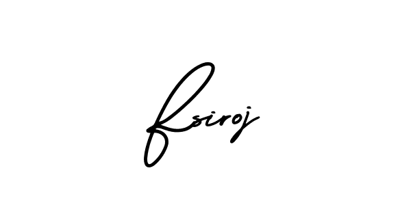 Make a beautiful signature design for name Fsiroj. Use this online signature maker to create a handwritten signature for free. Fsiroj signature style 3 images and pictures png