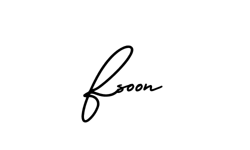 Make a beautiful signature design for name Fsoon. Use this online signature maker to create a handwritten signature for free. Fsoon signature style 3 images and pictures png