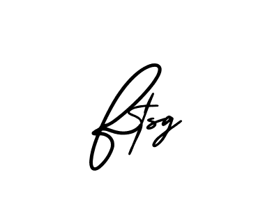 Ftsg stylish signature style. Best Handwritten Sign (AmerikaSignatureDemo-Regular) for my name. Handwritten Signature Collection Ideas for my name Ftsg. Ftsg signature style 3 images and pictures png