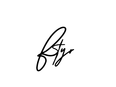 Make a beautiful signature design for name Ftyr. Use this online signature maker to create a handwritten signature for free. Ftyr signature style 3 images and pictures png