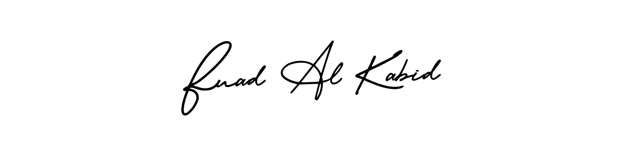 How to make Fuad Al Kabid signature? AmerikaSignatureDemo-Regular is a professional autograph style. Create handwritten signature for Fuad Al Kabid name. Fuad Al Kabid signature style 3 images and pictures png