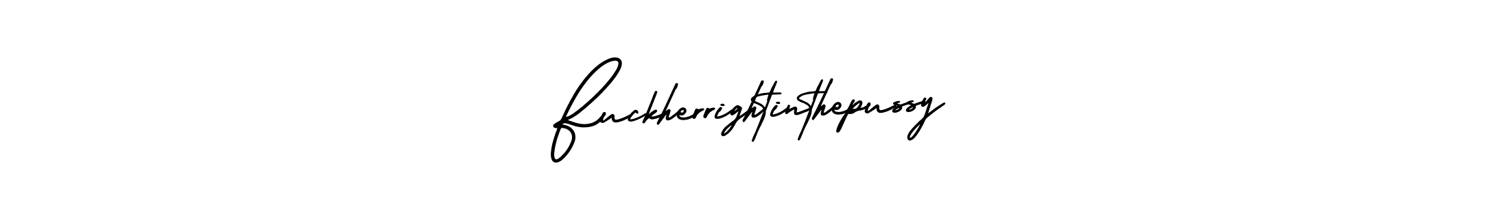Make a short Fuckherrightinthepussy signature style. Manage your documents anywhere anytime using AmerikaSignatureDemo-Regular. Create and add eSignatures, submit forms, share and send files easily. Fuckherrightinthepussy signature style 3 images and pictures png