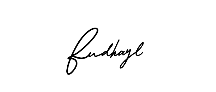 It looks lik you need a new signature style for name Fudhayl. Design unique handwritten (AmerikaSignatureDemo-Regular) signature with our free signature maker in just a few clicks. Fudhayl signature style 3 images and pictures png