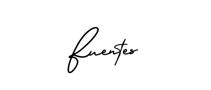 Design your own signature with our free online signature maker. With this signature software, you can create a handwritten (AmerikaSignatureDemo-Regular) signature for name Fuentes. Fuentes signature style 3 images and pictures png