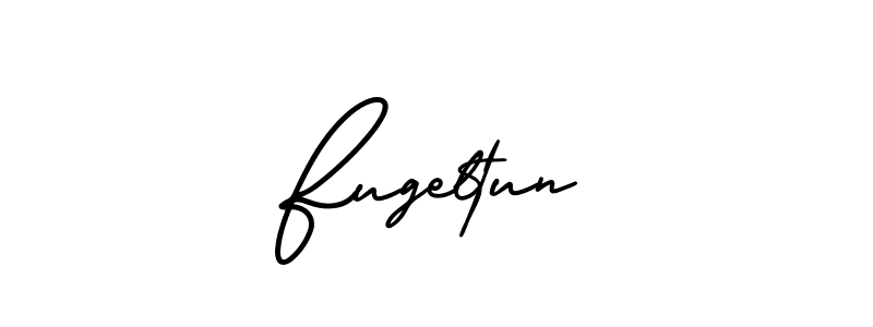 Fugeltun stylish signature style. Best Handwritten Sign (AmerikaSignatureDemo-Regular) for my name. Handwritten Signature Collection Ideas for my name Fugeltun. Fugeltun signature style 3 images and pictures png