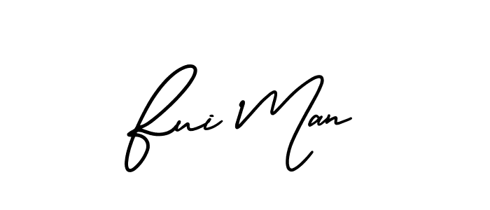 Make a beautiful signature design for name Fui Man. Use this online signature maker to create a handwritten signature for free. Fui Man signature style 3 images and pictures png