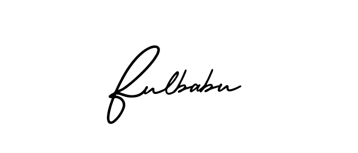 It looks lik you need a new signature style for name Fulbabu. Design unique handwritten (AmerikaSignatureDemo-Regular) signature with our free signature maker in just a few clicks. Fulbabu signature style 3 images and pictures png