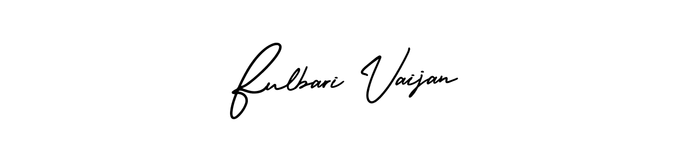 How to make Fulbari Vaijan signature? AmerikaSignatureDemo-Regular is a professional autograph style. Create handwritten signature for Fulbari Vaijan name. Fulbari Vaijan signature style 3 images and pictures png