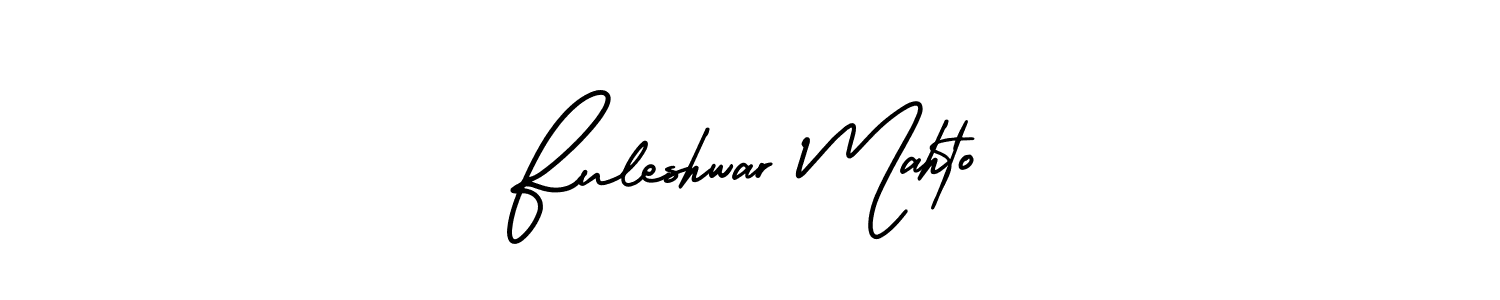 Design your own signature with our free online signature maker. With this signature software, you can create a handwritten (AmerikaSignatureDemo-Regular) signature for name Fuleshwar Mahto. Fuleshwar Mahto signature style 3 images and pictures png