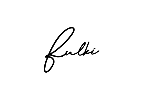 How to make Fulki signature? AmerikaSignatureDemo-Regular is a professional autograph style. Create handwritten signature for Fulki name. Fulki signature style 3 images and pictures png