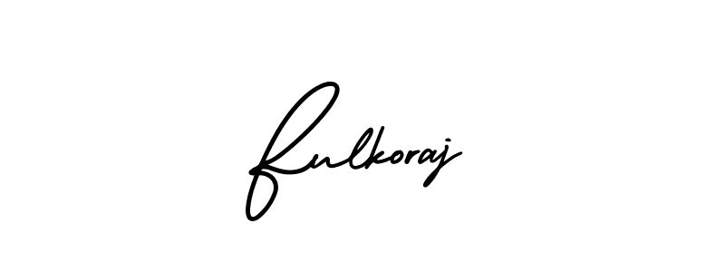This is the best signature style for the Fulkoraj name. Also you like these signature font (AmerikaSignatureDemo-Regular). Mix name signature. Fulkoraj signature style 3 images and pictures png