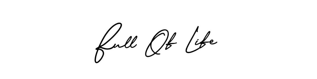 Check out images of Autograph of Full Of Life name. Actor Full Of Life Signature Style. AmerikaSignatureDemo-Regular is a professional sign style online. Full Of Life signature style 3 images and pictures png