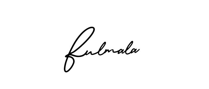 How to make Fulmala name signature. Use AmerikaSignatureDemo-Regular style for creating short signs online. This is the latest handwritten sign. Fulmala signature style 3 images and pictures png