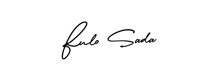 Best and Professional Signature Style for Fulo Sada. AmerikaSignatureDemo-Regular Best Signature Style Collection. Fulo Sada signature style 3 images and pictures png