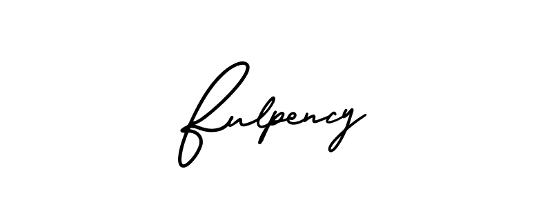 if you are searching for the best signature style for your name Fulpency. so please give up your signature search. here we have designed multiple signature styles  using AmerikaSignatureDemo-Regular. Fulpency signature style 3 images and pictures png