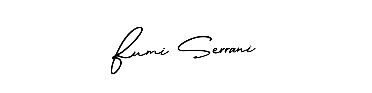 Also we have Fumi Serrani name is the best signature style. Create professional handwritten signature collection using AmerikaSignatureDemo-Regular autograph style. Fumi Serrani signature style 3 images and pictures png