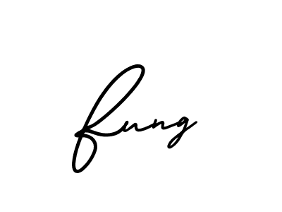 How to make Fung signature? AmerikaSignatureDemo-Regular is a professional autograph style. Create handwritten signature for Fung name. Fung signature style 3 images and pictures png