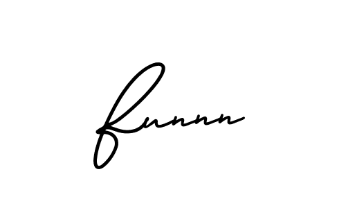 Also we have Funnn name is the best signature style. Create professional handwritten signature collection using AmerikaSignatureDemo-Regular autograph style. Funnn signature style 3 images and pictures png